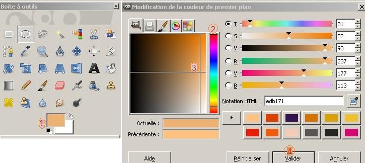 sélecteur de couleurs