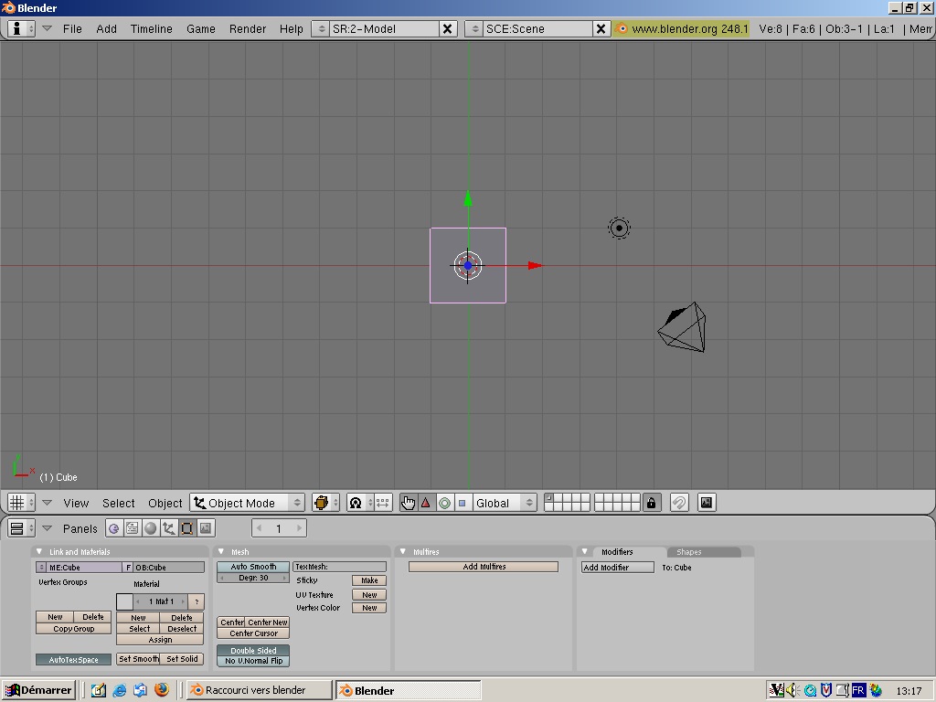 Blender interface