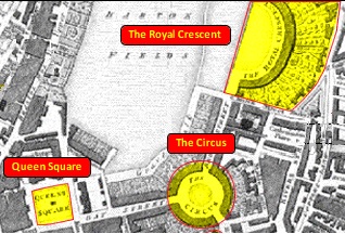 map of Bath